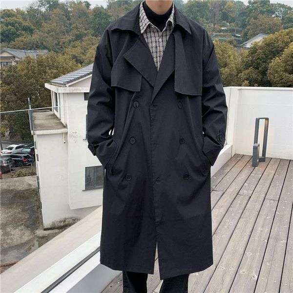 men's trench coats spring cotton coat fashion retro casual long men streetwear korean oversize windbreaker jacket mens overcoat, Tan;black
men's trench coats spring cotton coat fashion retro casual long men streetwear korean oversize windbreaker jacket mens overcoat, Tan;black