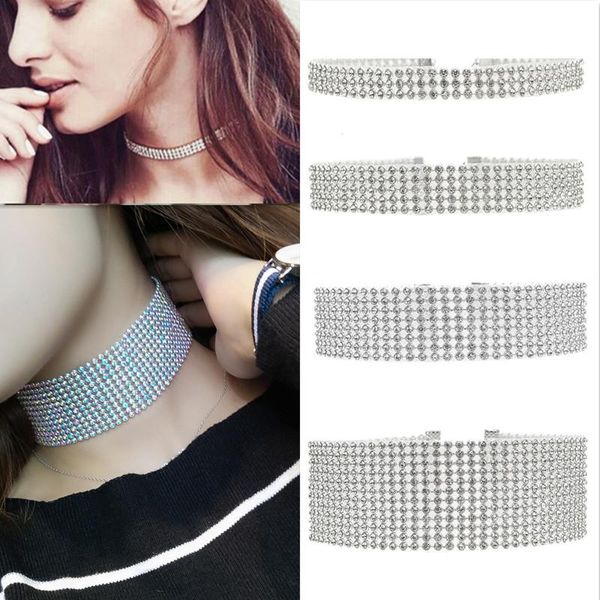 chokers timeonly exaggeration sparkly rhinestones choker necklace ab color chunky necklaces for women nightclub street style accessories, Golden;silver
chokers timeonly exaggeration sparkly rhinestones choker necklace ab color chunky necklaces for women nightclub street style accessories, Golden;silver