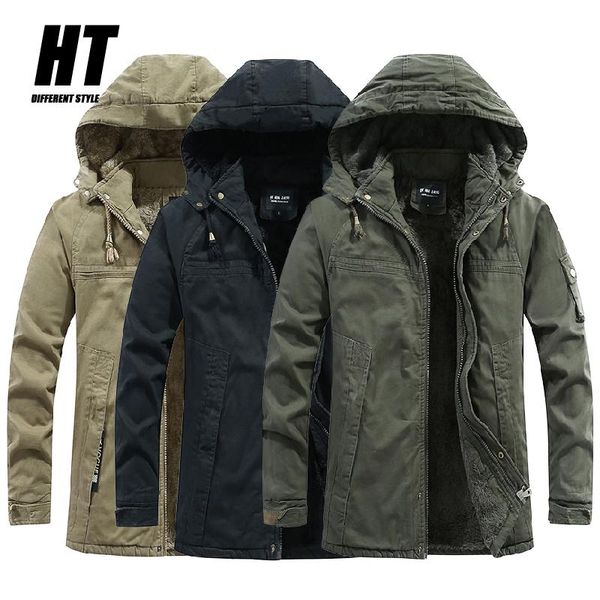 men's down & parkas brand winter 2021 jacket men thick warm fleece parka multi-pocket cargo windbreaker hooded snow coat male, Black
men's down & parkas brand winter 2021 jacket men thick warm fleece parka multi-pocket cargo windbreaker hooded snow coat male, Black