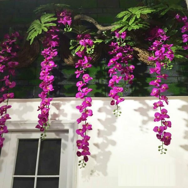 decorative flowers & wreaths 200cm artificial silk orchid flower vines wedding party decors fake string fall garden decoration
decorative flowers & wreaths 200cm artificial silk orchid flower vines wedding party decors fake string fall garden decoration