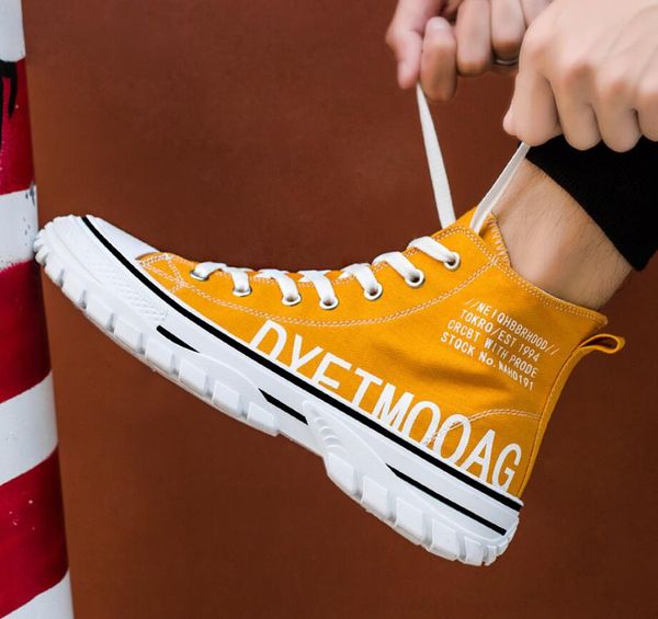 canvas shoes 2020 new men high lace-up white black yellow casual sports shoes fashion men zapatillas sneakers 39-44
canvas shoes 2020 new men high lace-up white black yellow casual sports shoes fashion men zapatillas sneakers 39-44
