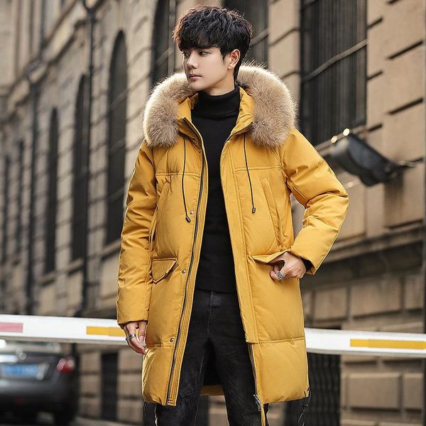 down jacket men's mid-length over the knee thick thick real fur collar 2020 new winter warm and cold trend jacket, Black
down jacket men's mid-length over the knee thick thick real fur collar 2020 new winter warm and cold trend jacket, Black