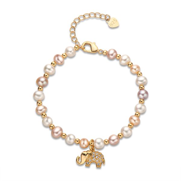aiyanishi 14k gold filled bracelet 4.5-6.5mm natural freshwater oval pearl lovely elephant charm bracelet women wedding jewelry gift, Golden;silver
aiyanishi 14k gold filled bracelet 4.5-6.5mm natural freshwater oval pearl lovely elephant charm bracelet women wedding jewelry gift, Golden;silver