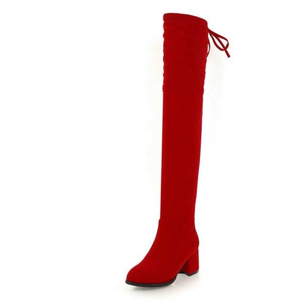 esveva 2020 women's lace above the knee winter boots short stuffed shoes square high autumn heels woman size 34-43, Black
esveva 2020 women's lace above the knee winter boots short stuffed shoes square high autumn heels woman size 34-43, Black
