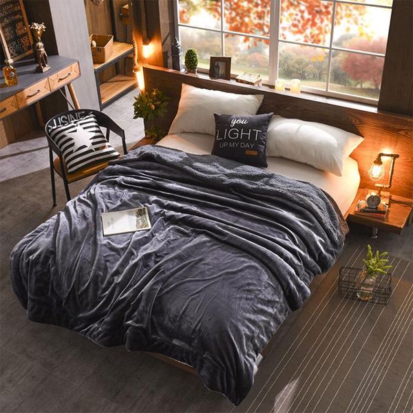 blankets double layer soft lamb wool blanket, thick solid color warm winter home quilt
blankets double layer soft lamb wool blanket, thick solid color warm winter home quilt