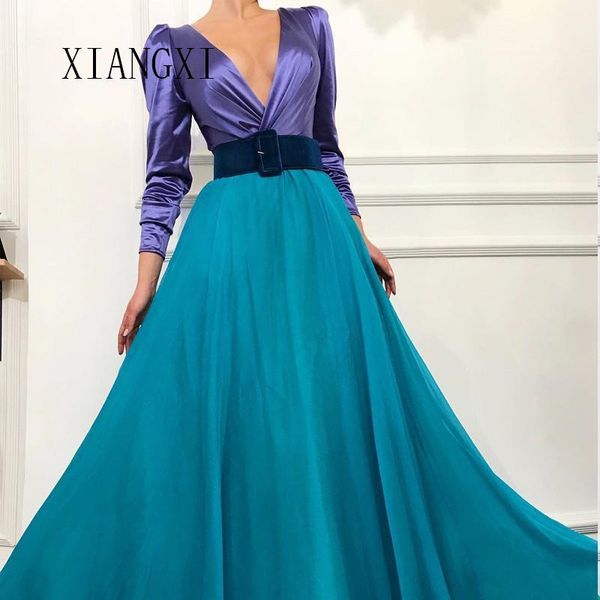simple muslim evening dresses 2019 deep v-neck full sleeves floor length prom dress long evening dress vestido de festa1, White;black
simple muslim evening dresses 2019 deep v-neck full sleeves floor length prom dress long evening dress vestido de festa1, White;black