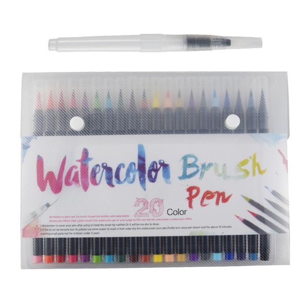 20 colors painting soft brush pen and one watercolor pen set watercolor marker drawing comic, Black;red
20 colors painting soft brush pen and one watercolor pen set watercolor marker drawing comic, Black;red