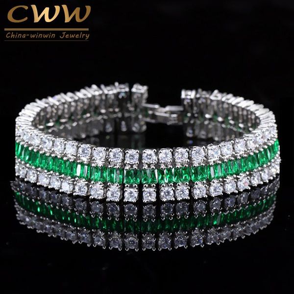 cwwzircons silver color round and square cz green crystal big bangles bracelet for women holiday gift jewelry cb143, Black
cwwzircons silver color round and square cz green crystal big bangles bracelet for women holiday gift jewelry cb143, Black