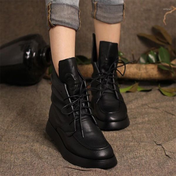 boots snow genuine cow leather black shoes women lace-up vintage flats with footwear handmade winter natural warm woman 191
boots snow genuine cow leather black shoes women lace-up vintage flats with footwear handmade winter natural warm woman 191