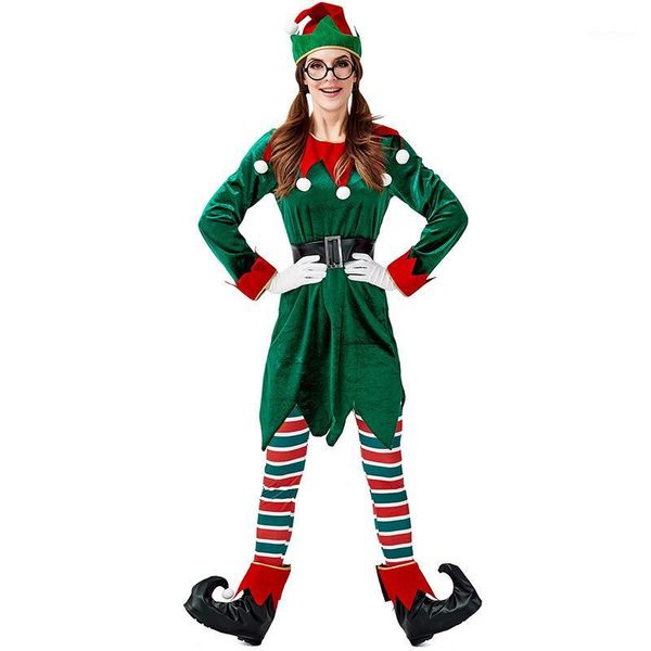 women elf christmas tree costume green female clown miss santa claus xmas new year fancy dress1, Silver
women elf christmas tree costume green female clown miss santa claus xmas new year fancy dress1, Silver