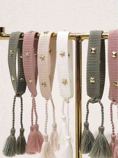 canvas bracelets with rivet adjustable woven friendship straps jewelry for sisters friends, Golden;silver
canvas bracelets with rivet adjustable woven friendship straps jewelry for sisters friends, Golden;silver