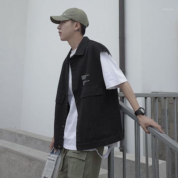 summer 2020 new street men's couple loose short-sleeved japanese large size casual alphabet printing tooling vest1, Black;white
summer 2020 new street men's couple loose short-sleeved japanese large size casual alphabet printing tooling vest1, Black;white