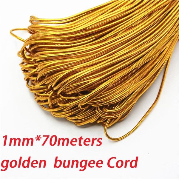 1mm golden elastic bungee string cord round twisted string rope 70 meters/roll diy cords for jewelery finding garment hang tag, Black;white
1mm golden elastic bungee string cord round twisted string rope 70 meters/roll diy cords for jewelery finding garment hang tag, Black;white