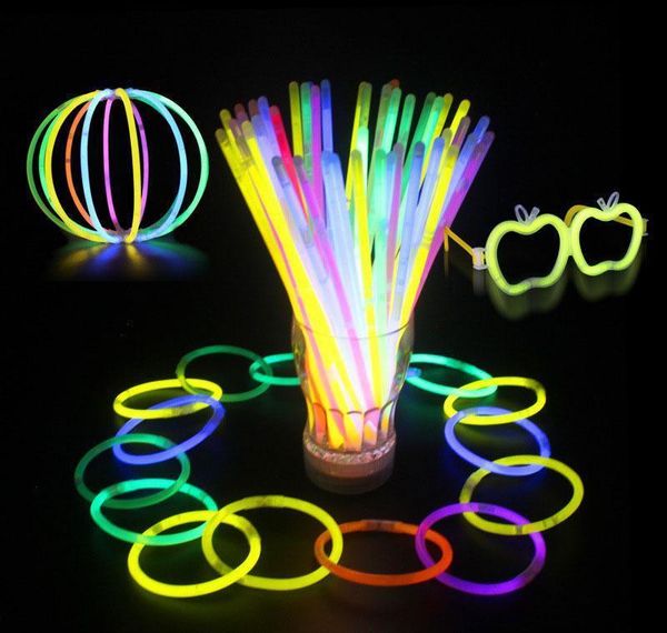 7.8''multi Color Glow Stick Bracelet Necklaces Neon Party Led Flashing Light Stick Wand Novelty Toy Led Vocal Conc Wmtfpi Jjxh