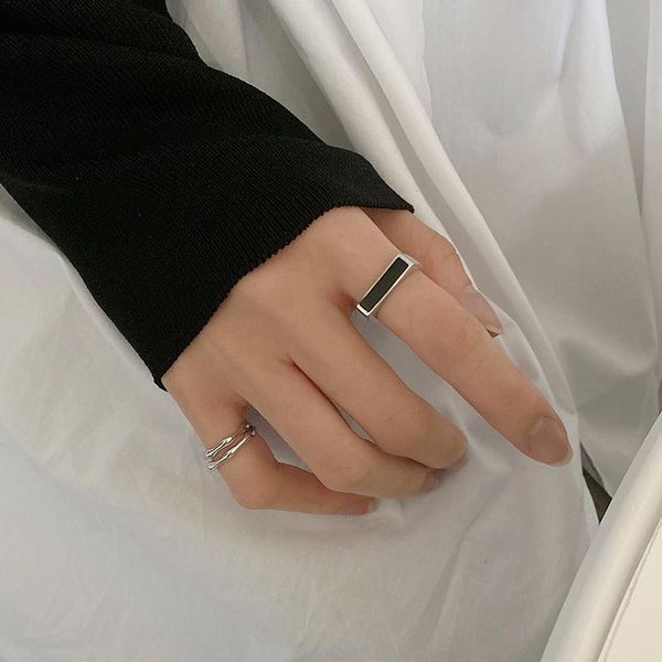 cluster rings modaone black cool rectangular geometric adjustable thai silver color for women mens finger simple punk fashion jewelry, Golden;silver
cluster rings modaone black cool rectangular geometric adjustable thai silver color for women mens finger simple punk fashion jewelry, Golden;silver