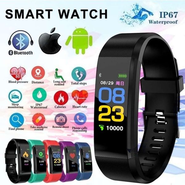 wristband color screen, intelligent sports watch with heart rate and blood prsure control, step counter, 115plus
wristband color screen, intelligent sports watch with heart rate and blood prsure control, step counter, 115plus