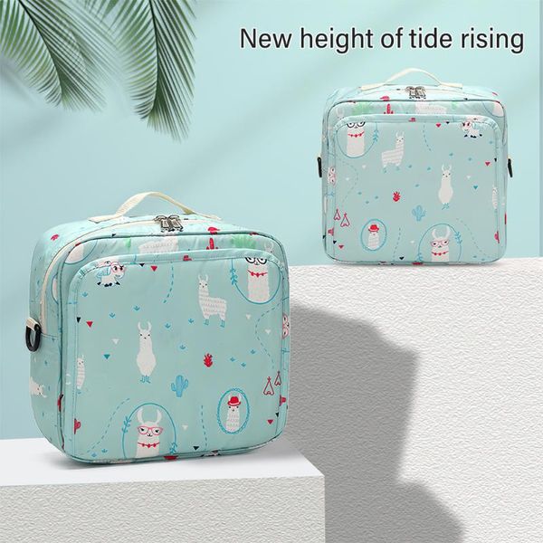 Baby Diaper Bags Maternity Bag For Disposable Reusable Fashion Prints Wet Dry Diaper Bag Double Handle Wetbags 23*21*10cm