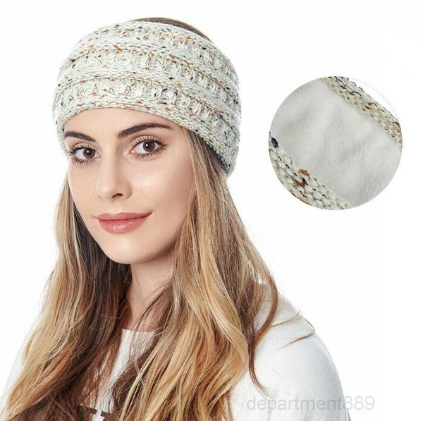 

20 colors knitted crochet headband women winter sports hairband turban yoga head band ear muffs cap headbands party favor owb2989