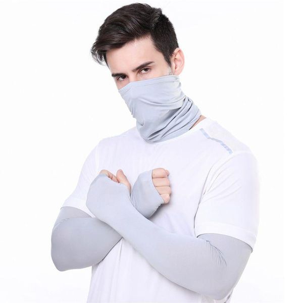 2 in 1 arm sleeves neck gaiter set camouflage cycling bandana face mask gloves 28gd, Blue;gray
2 in 1 arm sleeves neck gaiter set camouflage cycling bandana face mask gloves 28gd, Blue;gray