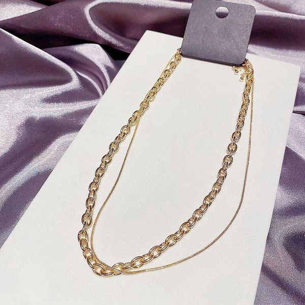 chains migga double layers snake and thick chain statement necklace fashion women accessories jewelry, Silver
chains migga double layers snake and thick chain statement necklace fashion women accessories jewelry, Silver