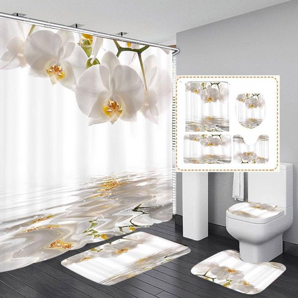 shower curtains 4pcs/set white flower printing bathroom toilet cover bath mat set waterproof polyester curtain 12pcs hook
shower curtains 4pcs/set white flower printing bathroom toilet cover bath mat set waterproof polyester curtain 12pcs hook