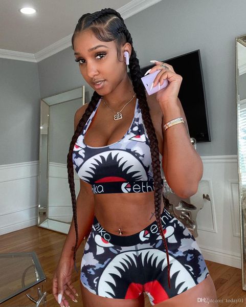 ethika women clothes summer designer 2pcs suits fashion bras shorts clothing sets sports camouflage suit, Red;black
ethika women clothes summer designer 2pcs suits fashion bras shorts clothing sets sports camouflage suit, Red;black