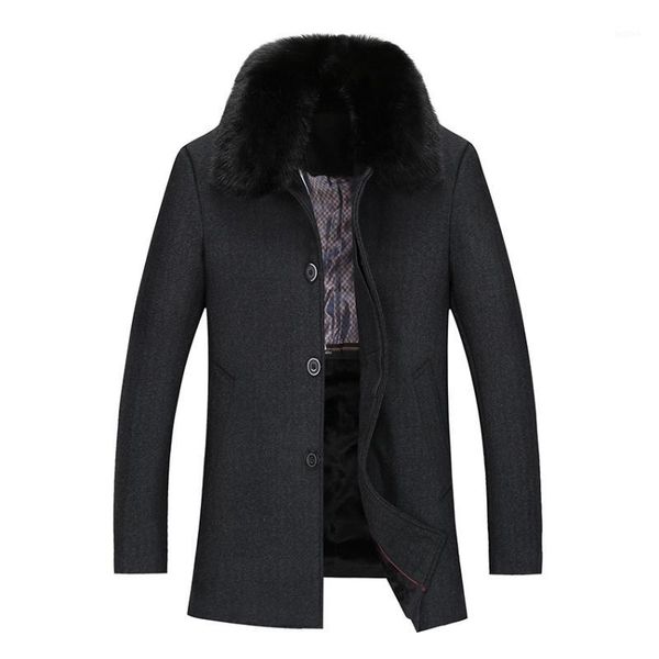 wholesale- new winter wool coat men woolen jacket mens fur turndown collar thicken parkas wool blends outerwear coat male warm jacket 118wy1, Black
wholesale- new winter wool coat men woolen jacket mens fur turndown collar thicken parkas wool blends outerwear coat male warm jacket 118wy1, Black