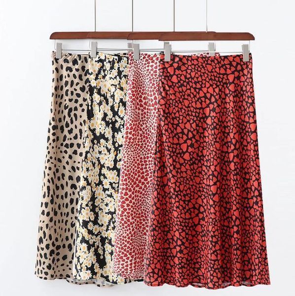 lizkova summer satin skirts womens high waist skirt vintage leopard daisy printing korean bottoms t200712, Black
lizkova summer satin skirts womens high waist skirt vintage leopard daisy printing korean bottoms t200712, Black