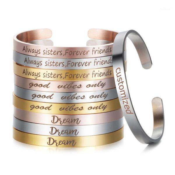 engraved message bracelet positive inspirational letter stainless steel bracelet & bangle for women1, Black
engraved message bracelet positive inspirational letter stainless steel bracelet & bangle for women1, Black