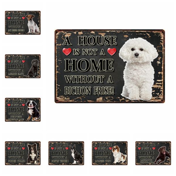 2021 a house is not at home metal sign tin poster home decor animal cat dog etc bar wall art painting children gift bed room 20*30 cm size
2021 a house is not at home metal sign tin poster home decor animal cat dog etc bar wall art painting children gift bed room 20*30 cm size