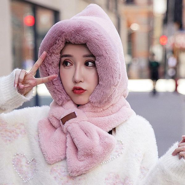 beanie/skull caps women girls winter hat scarf two-in-one thick warm plush faux fur beanies scarves fashion outdoor windproof riding, Blue;gray
beanie/skull caps women girls winter hat scarf two-in-one thick warm plush faux fur beanies scarves fashion outdoor windproof riding, Blue;gray