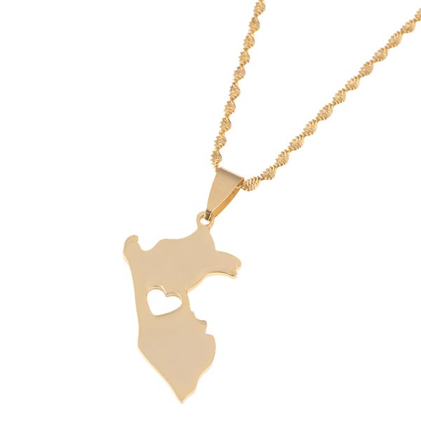 stainless steel fashion peru map pendant necklaces maps of peru heart chain jewelry, Silver
stainless steel fashion peru map pendant necklaces maps of peru heart chain jewelry, Silver