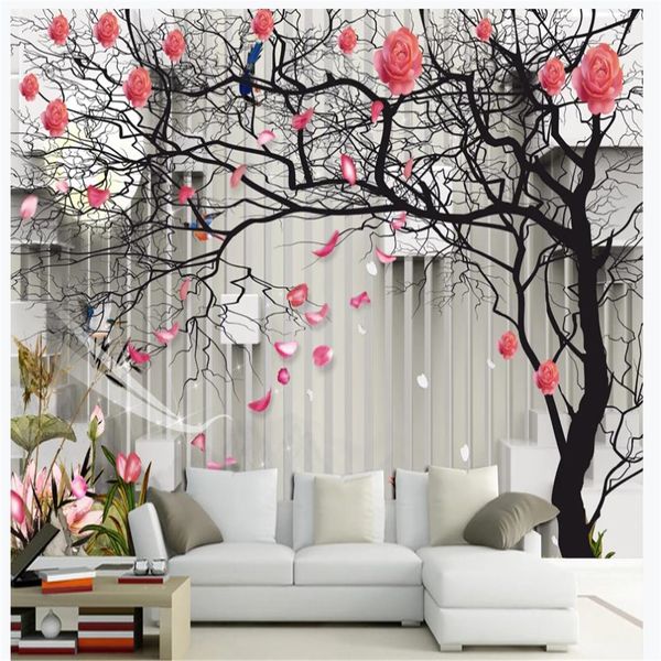 3d customized wallpaper 3d tree pattern rose flower wallpapers stereo tv sofa background wall
3d customized wallpaper 3d tree pattern rose flower wallpapers stereo tv sofa background wall