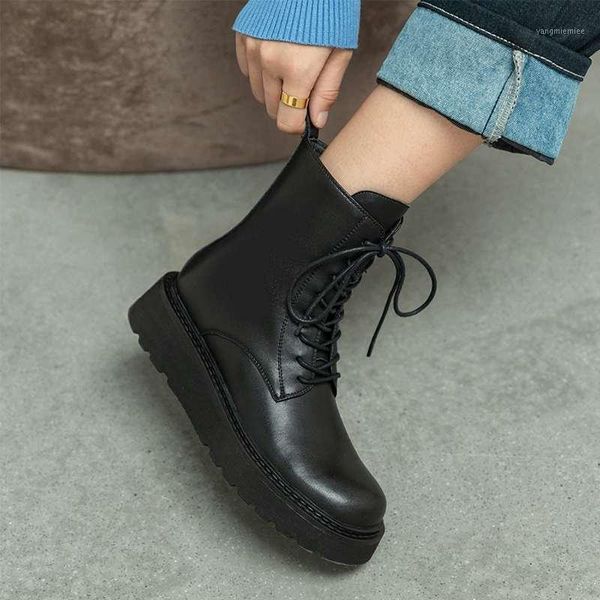 ankle boots women's shoes natural cow leather round toe round toe lazy winter elegant lace up ankle boots femme1, Black
ankle boots women's shoes natural cow leather round toe round toe lazy winter elegant lace up ankle boots femme1, Black