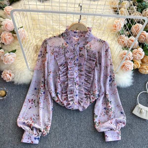 2021 new floral singiny female blouse spring the puff neck chiffon boho imprint streetwear blouses r4ch, White
2021 new floral singiny female blouse spring the puff neck chiffon boho imprint streetwear blouses r4ch, White