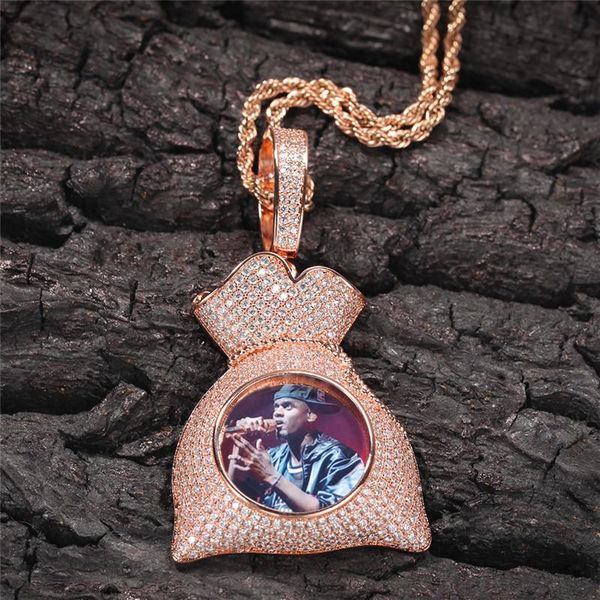 hip hop jewelry iced out custom memorial necklace pendant iced out zircon money bag modeling diy custom p pendant necklace, Silver
hip hop jewelry iced out custom memorial necklace pendant iced out zircon money bag modeling diy custom p pendant necklace, Silver