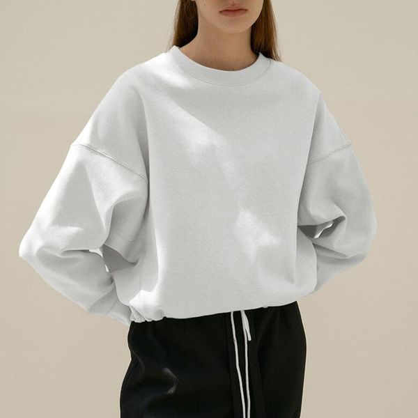women's hoodies & sweatshirts cotton women oversized casual solid long sleeve drawstring korean fashion female sweatshirt y21csa3628y, Black
women's hoodies & sweatshirts cotton women oversized casual solid long sleeve drawstring korean fashion female sweatshirt y21csa3628y, Black