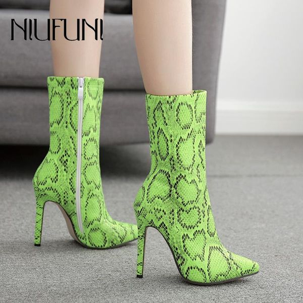 boots plus size fluorescent snake print women's ankle pointed toe zip roman stiletto high heels niufuni shoes, Black
boots plus size fluorescent snake print women's ankle pointed toe zip roman stiletto high heels niufuni shoes, Black