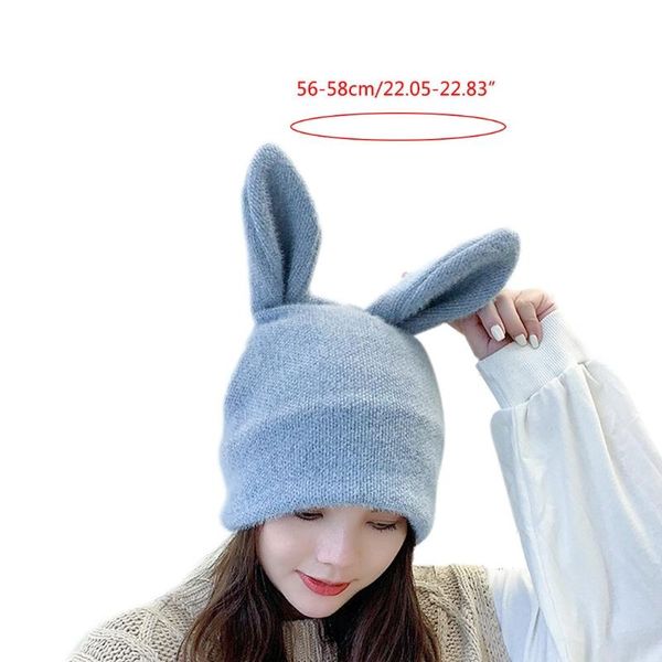 women winter knit beanie hat ears skull cap party ear warmer 1xca, Blue;gray
women winter knit beanie hat ears skull cap party ear warmer 1xca, Blue;gray