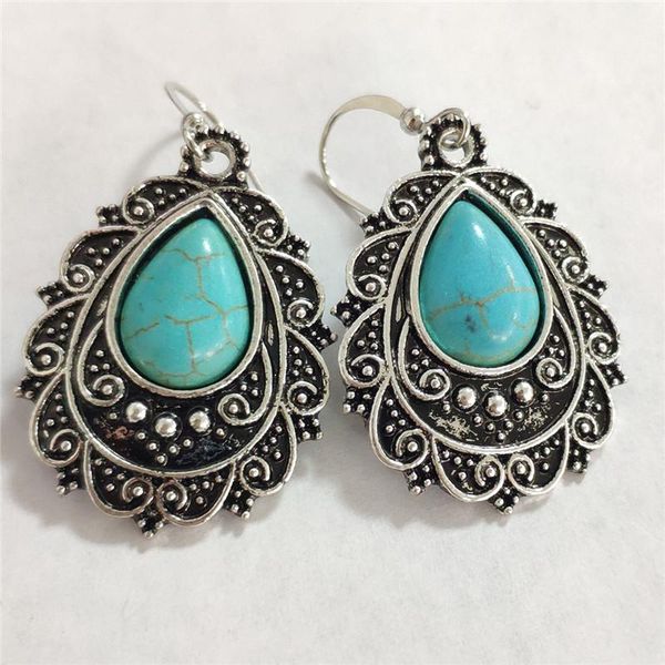 bohemian vintage silver color alloy earrings for women girls blue stone waterdrop geometric pendant earring charm jewelry gift
bohemian vintage silver color alloy earrings for women girls blue stone waterdrop geometric pendant earring charm jewelry gift