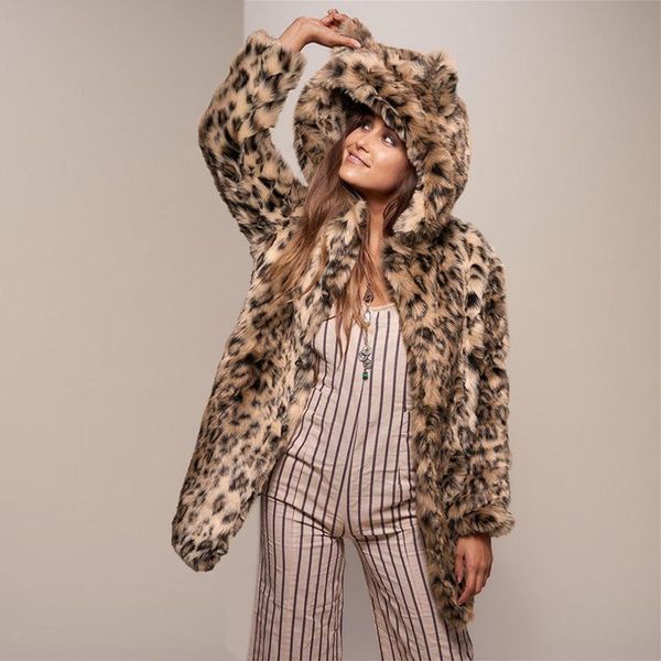 women's fur & faux autumn winter warm overcoat coat for women 2021 hooded with cute ears female leopard streetwear brown outerwear coat, Black
women's fur & faux autumn winter warm overcoat coat for women 2021 hooded with cute ears female leopard streetwear brown outerwear coat, Black