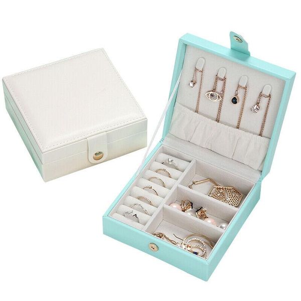 portable travel jewelry box organizer outdoor leather ornaments case storage, Pink;blue
portable travel jewelry box organizer outdoor leather ornaments case storage, Pink;blue