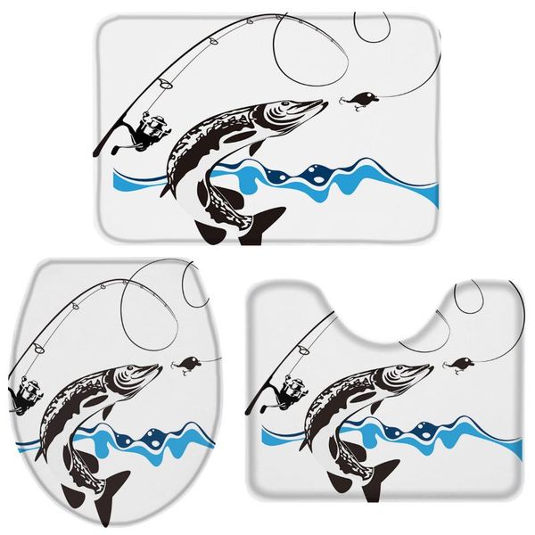 bath accessory set fishing bathroom toilet cover mat pedestal rug non-slip accessories home doormat
bath accessory set fishing bathroom toilet cover mat pedestal rug non-slip accessories home doormat