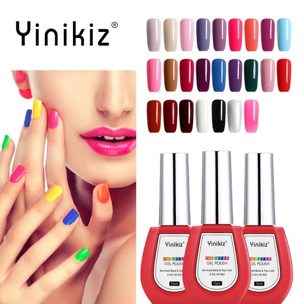 nail gel yinikiz 15ml one step polish semi permanent uv lacquer 3 in 1 no need base coat pure color varnish, Red;pink
nail gel yinikiz 15ml one step polish semi permanent uv lacquer 3 in 1 no need base coat pure color varnish, Red;pink