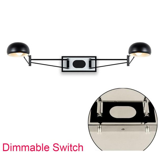 wall lamp swing reading light adjustable 2 arm sconce black with dimmable switch,two retractable arms bedroom bedside
wall lamp swing reading light adjustable 2 arm sconce black with dimmable switch,two retractable arms bedroom bedside