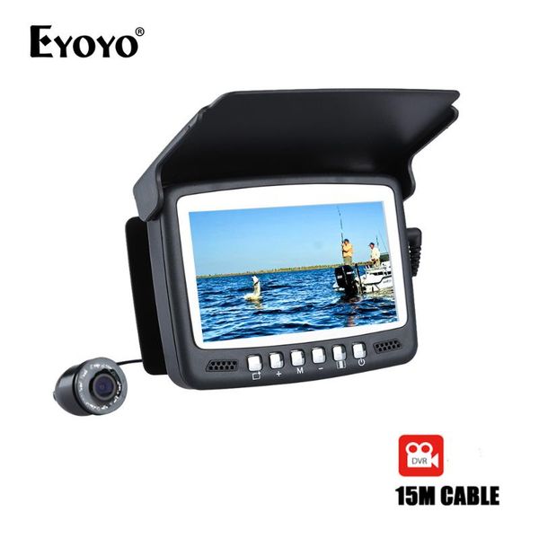eyoyo original 15m infrared fish finder underwater 1000tvl ice fishing camera video recording dvr 4.3" monitor 8 ir led sunvisor
eyoyo original 15m infrared fish finder underwater 1000tvl ice fishing camera video recording dvr 4.3" monitor 8 ir led sunvisor