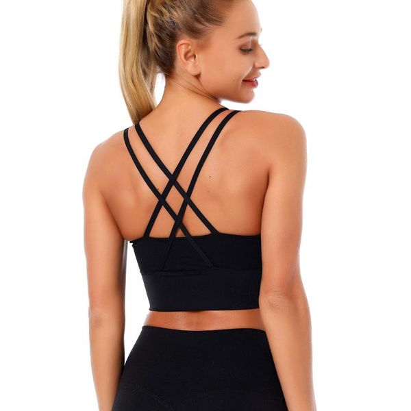 gym clothing 2021 shockproof sports underwear women's cross-back beauty running yoga fitness bra, White;black
gym clothing 2021 shockproof sports underwear women's cross-back beauty running yoga fitness bra, White;black