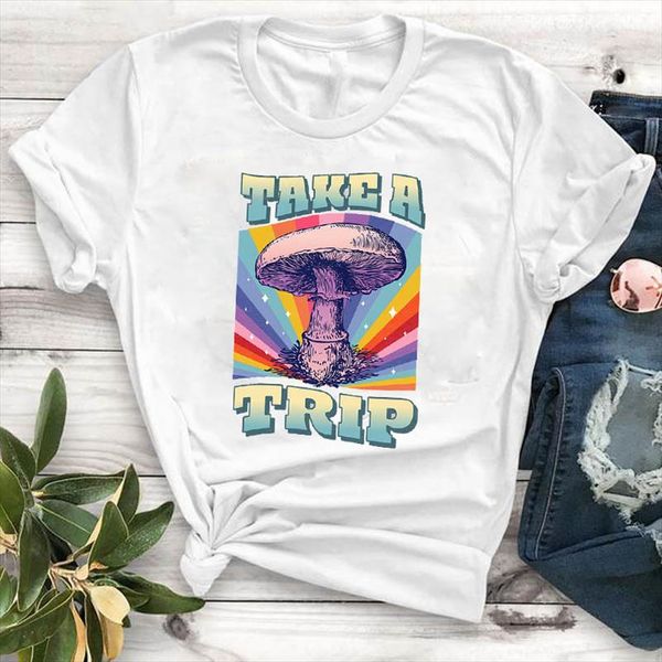 women lady t shirt take a trip printed tshirt ladies short sleeve loose tee shirt women female clothes graphic t shirt, White
women lady t shirt take a trip printed tshirt ladies short sleeve loose tee shirt women female clothes graphic t shirt, White