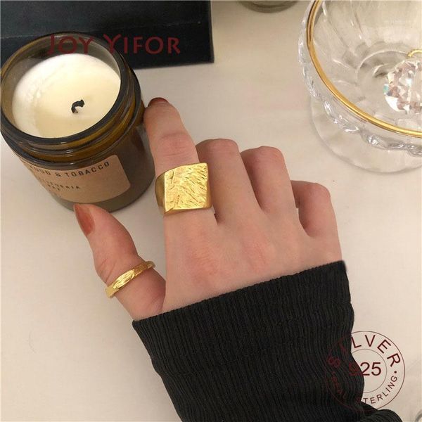 cluster rings 925 sterling silver for women gold color geometric wedding fine jewelry minimalist gift1, Golden;silver
cluster rings 925 sterling silver for women gold color geometric wedding fine jewelry minimalist gift1, Golden;silver