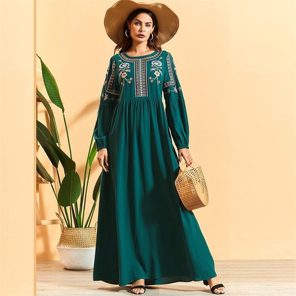 siskakia a line long ethnic geometric floral embroidery loose plus size middle east muslim women's maxi dress ramadan y200805, Black;pink
siskakia a line long ethnic geometric floral embroidery loose plus size middle east muslim women's maxi dress ramadan y200805, Black;pink